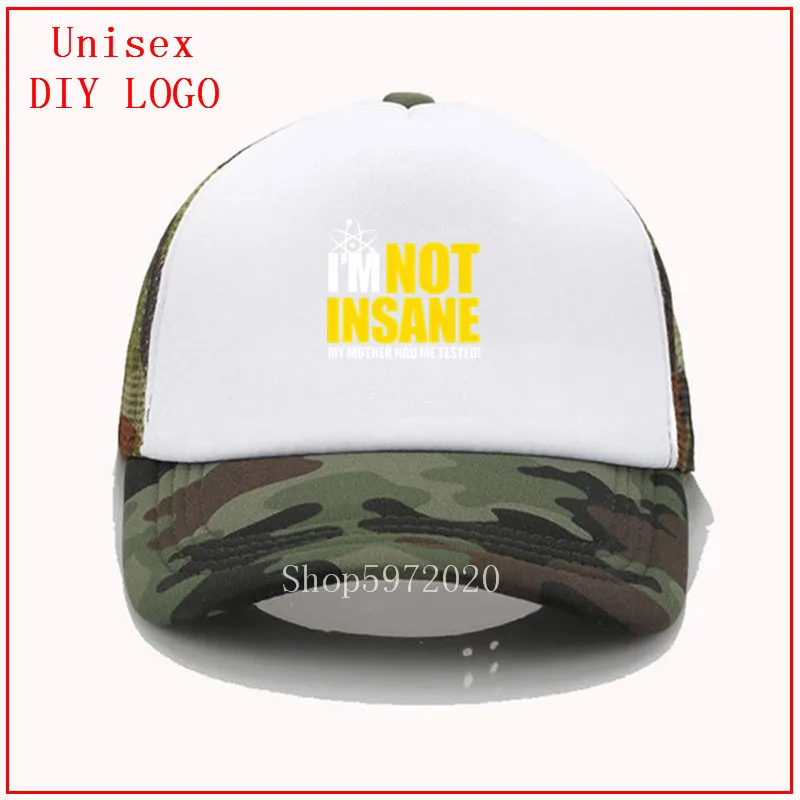 Забавная крутая шапка I NOT Crazy Женская Бейсболка Снэпбэк кепки для мужчин