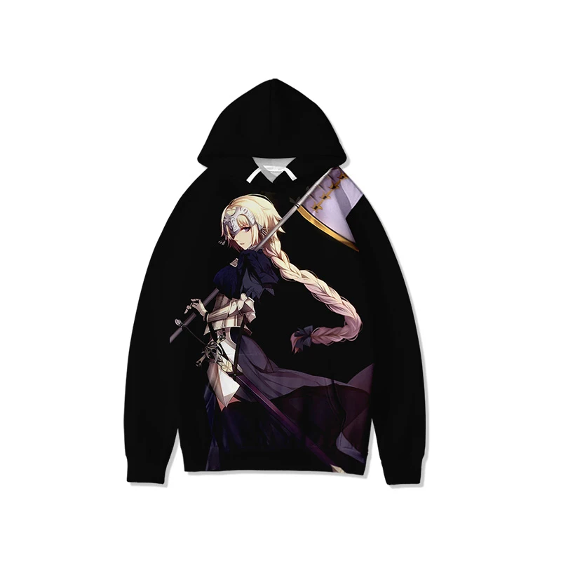

FGO судьба пуловер 3D Fate Saber Altria Pendragon Joan of Arc Повседневная Толстовка с капюшоном свитшоты джемпер пальто