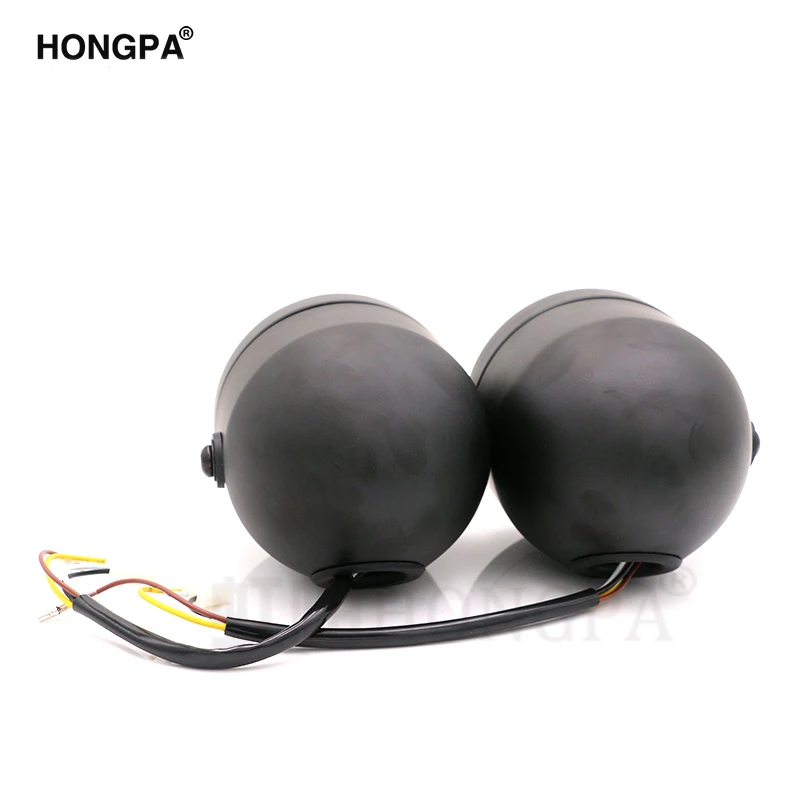 Черная мотоциклетная двойная передняя фара лампа с кронштейном подходит для Harley