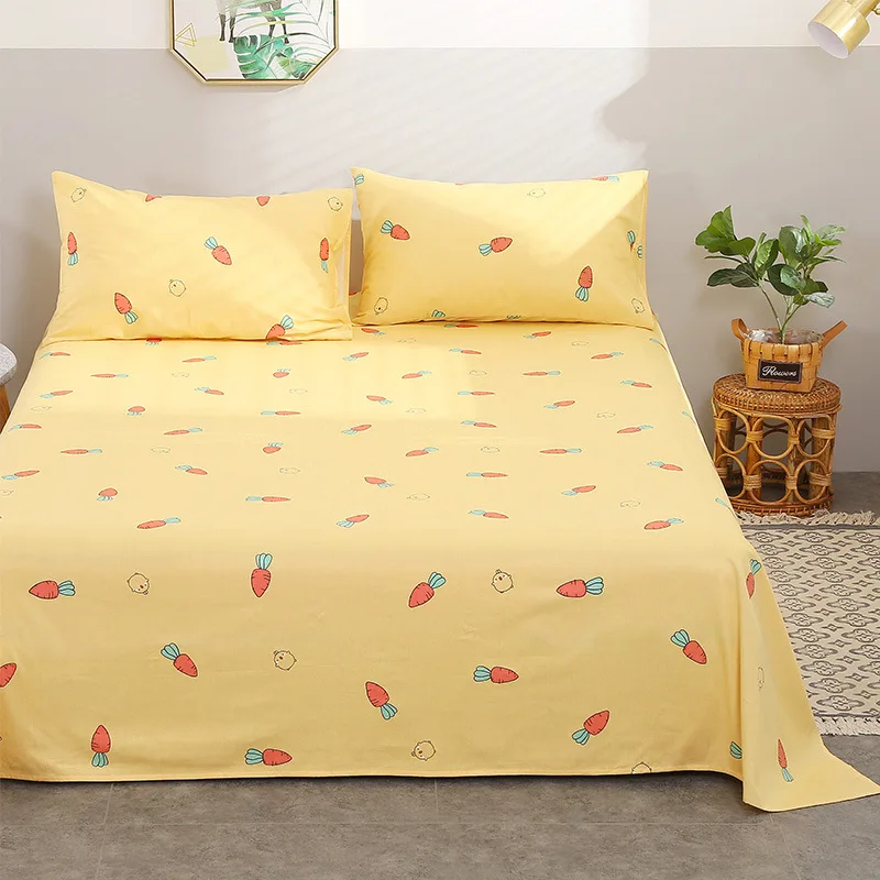 

40 130*70 Twill Non-Fading Cotton Dormitory Sheets Cotton Single Piece