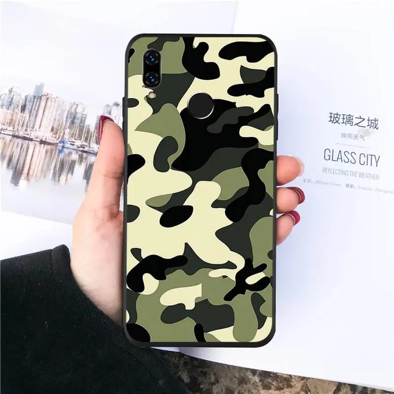 

ArmyGreen Military camouflage Phone Case For Huawei honor Mate P 10 20 30 40 Pro 10i 9 10 20 8 x Lite funda coque