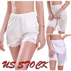 Женские антистатические Нескользящие трусики, свободные атласные шаровары, короткие трусики