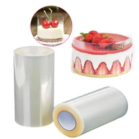 various sizes of transparent mousse wrap around the edge cake collar 1 roll sandwich chocolate cheesecake wrapping cake tool