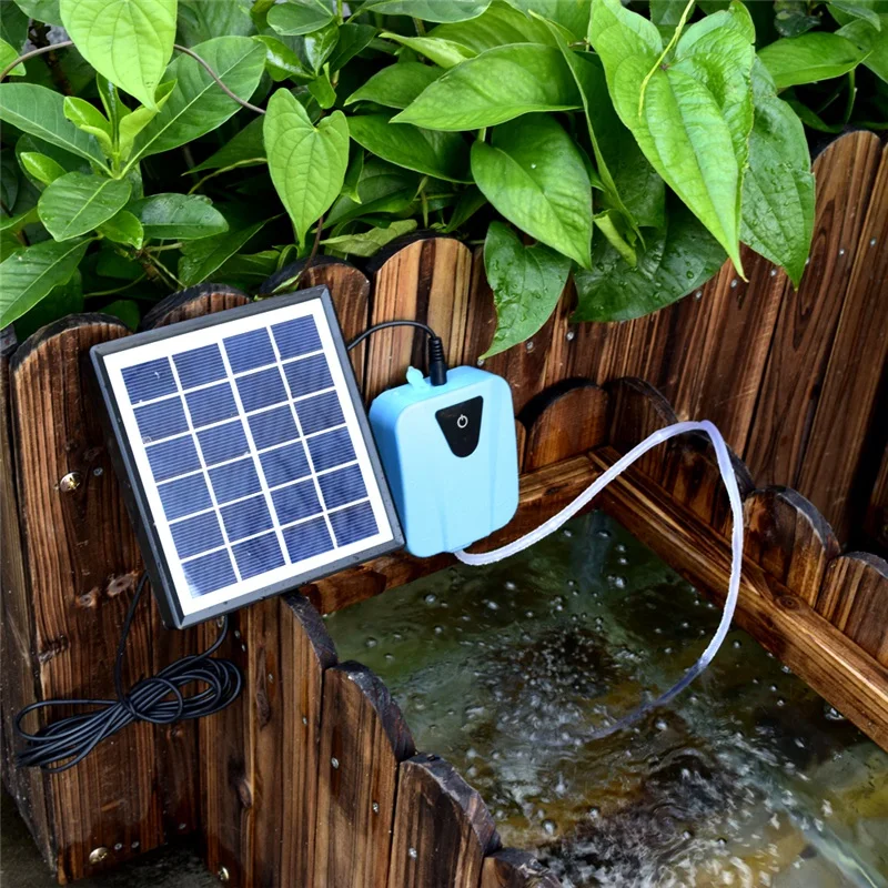 

Solar Powered Oxygenator Pond Water Oxygen Pump Air Pump Aerator Pond Fish Tank
