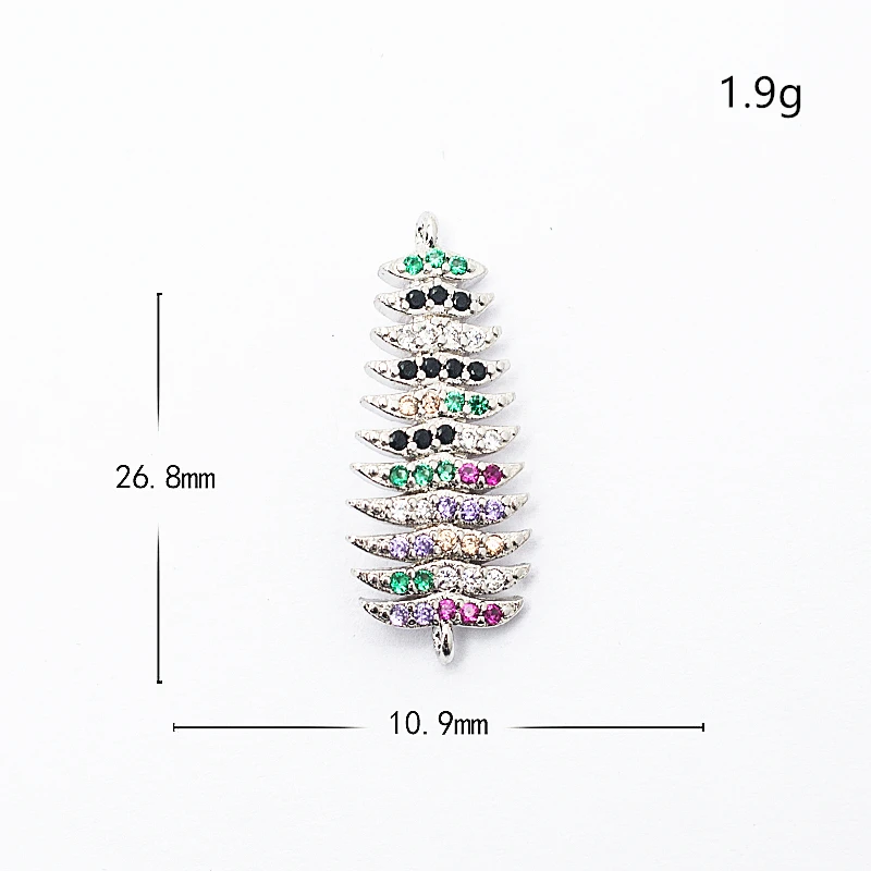 

Diy 4 color Optional Copper Bottom Zircon Colorful Diamond Small Tree Jewelry Special Accessories For High-end Jewelry