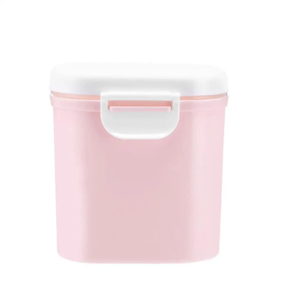 L-pink Коробки для еды, контейнер для сухого молока, герметичный контейнер для хранения еды, бочонок для младенцев, детей, кормящих детей, зеленый контейнер для еды - Цвет: L-pink
