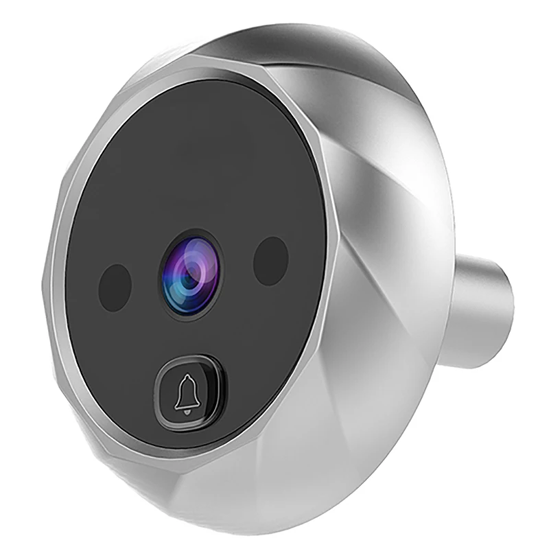 2.8 Inch Lcd Color Screen Digital Doorbell Electronic Peephole Night-Vision Motion Sensor Door Camera Viewer Silver | Электроника