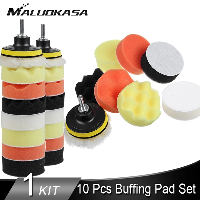 Набор полировальных насадок комплект губки для полировки автомобиля 3 дюйма 4 5