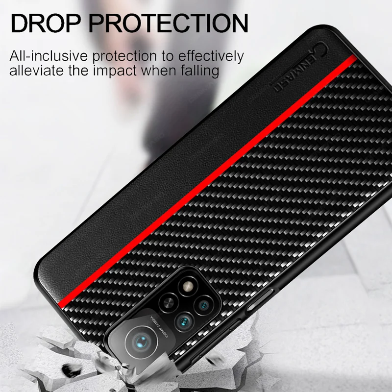 

For Xiaomi Mi 10T Pro case for Xiaomi Mi 10T 10 Pro Ultra carbon fiber leather case For Xiaomi Poco M3 X3 NFC F2 Pro Case