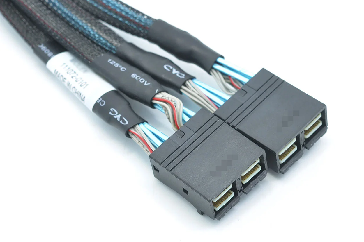 Подходит для двухрядных мини-SAS HD SFF-8643 TO MINI SAS Двойная параллельная штабелировка