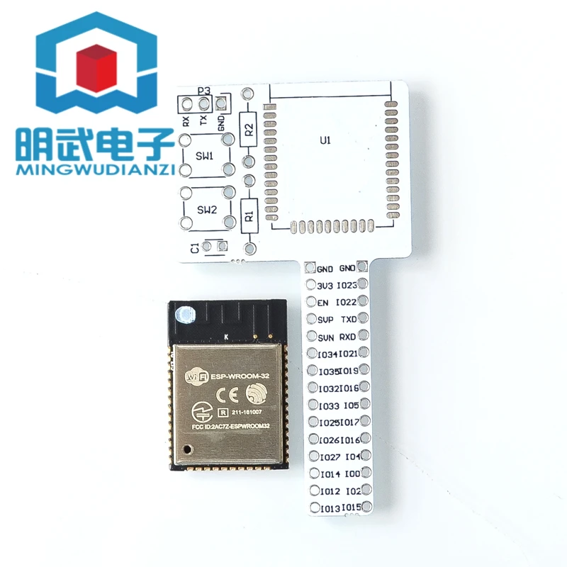 

ESP32 ESP-WROOM-32 ESP-32 Rev1 WIFI Bluetooth Breadboard Kit