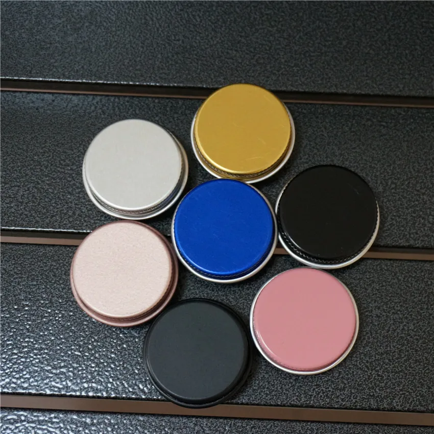 

10g Round Blue Empty Aluminum Box Metal Tin Cans 10ml Pink/Gold/Black Refillable Cream Containers Cosmetic Jar Tea Aluminum Pot