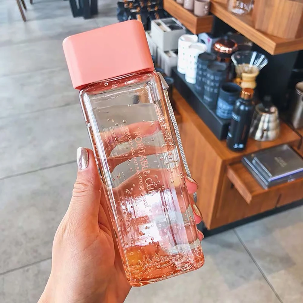 Уличная Дорожная Спортивная бутылка для воды 300 мл прозрачный пластиковый