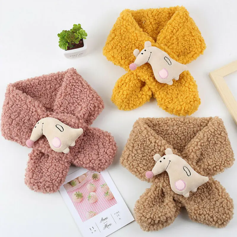 Детский зимний мягкий шарф 5 цветов хлопковый Теплый для шеи детский шарф-снуд