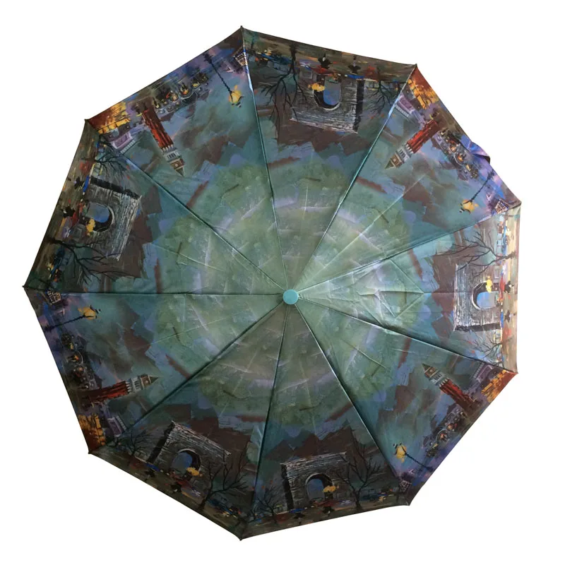 Модный автоматический зонт для дождливой погоды женщин водонепроницаемый Paraguas