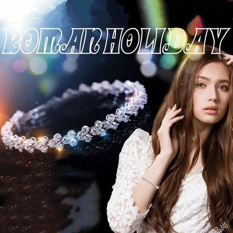 Браслет-цепочка Uilz Женский роскошный браслет с инкрустацией фианитами в римском