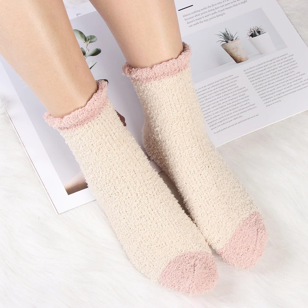 Носки женские мягкие бархатные ярких цветов 1 пара | Женская одежда