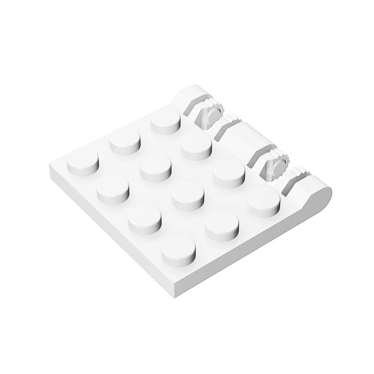 Игрушечный блок MOC шарнирная пластина 3x4 блокировка двойной 2 пальца строительные