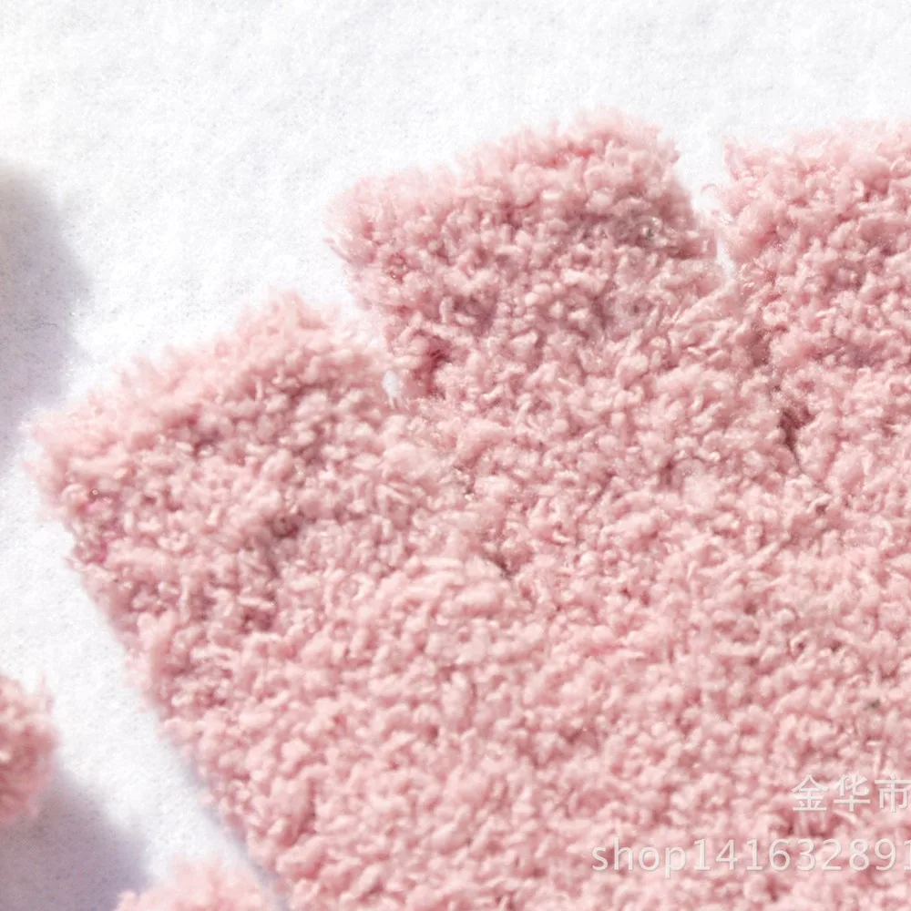 

Gloves Fleece Fingerless Unisex Mitten Half-fingers Fuzzy Adult Winter Warme Handschoenen Women Gloves Guantes Invierno