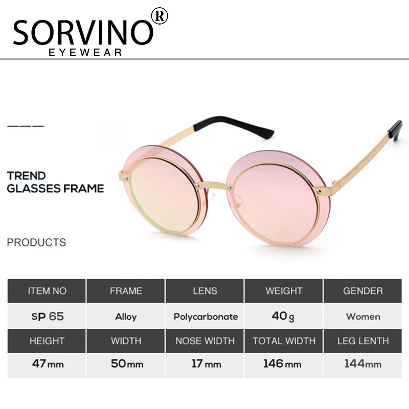 SORVINO футуристические большие круглые солнцезащитные очки 2020 для женщин и мужчин