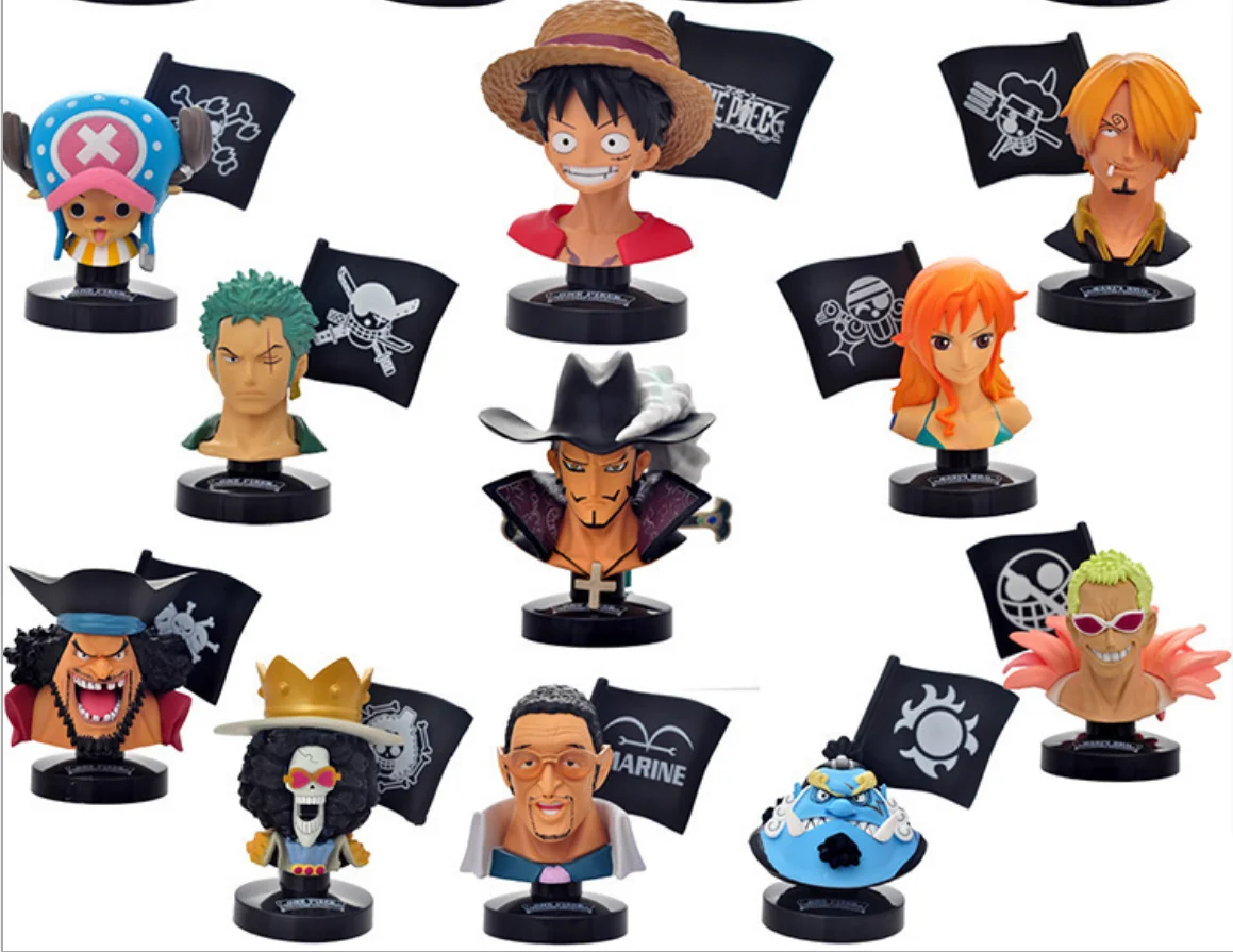 

Free Shipping 15 Bust Ornaments 9cm PVC Action Figure Toys Dolls