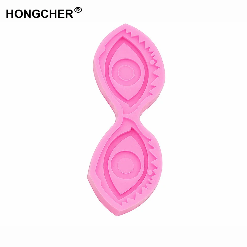 Новая мода глаз ожерелье Подвеска Серьги силиконовая форма брелок торт десерт