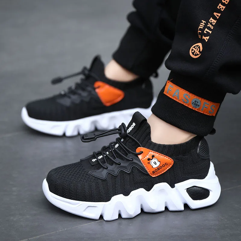 Детские кроссовки для мальчиков и девочек Сезон осень Спортивная легкая дышащая