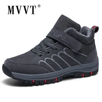 mvvt winter men snow boots ankle menwomen shoes with fur fashion winter sneakers suede leather boots for menwomen