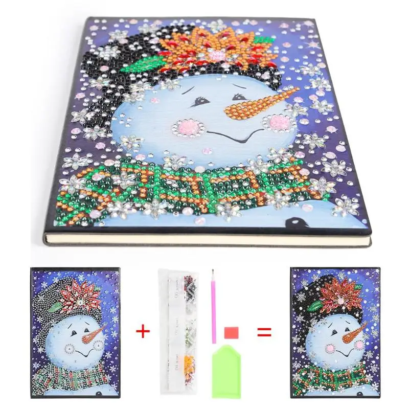 60 страниц Алмазный альбом для рисования DIY Рождество Navidad алмаз особенной формы вышивка крестиком A5 тетрадь Дневник Книга