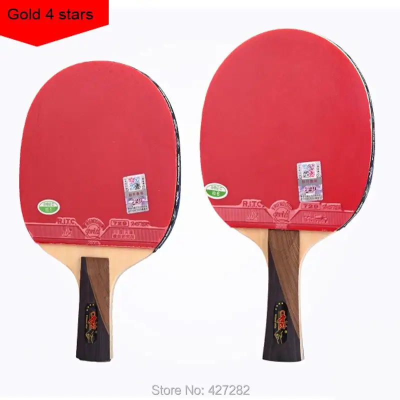 Оригинальный чехол 729 готовая ракетка Золотая 4 звезды петля с быстрой атакой для