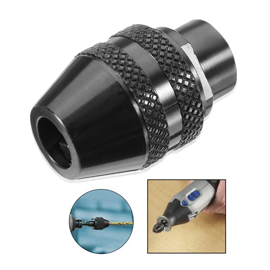 

0.3-3.2MM Multi Drill Chuck Keyless For Dremel Rotary Tools Quick Change Drill Bit Chucks Adapter Converter Universal Mini Chuck