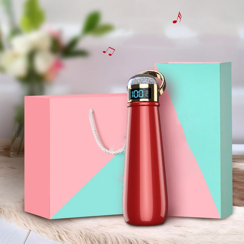 

Large Capacity Ultra Long Smart Mug 500ml Portable Vacuum Bottle Touch Screen Thermos Can Be Reminded To Drink Water Regularly
