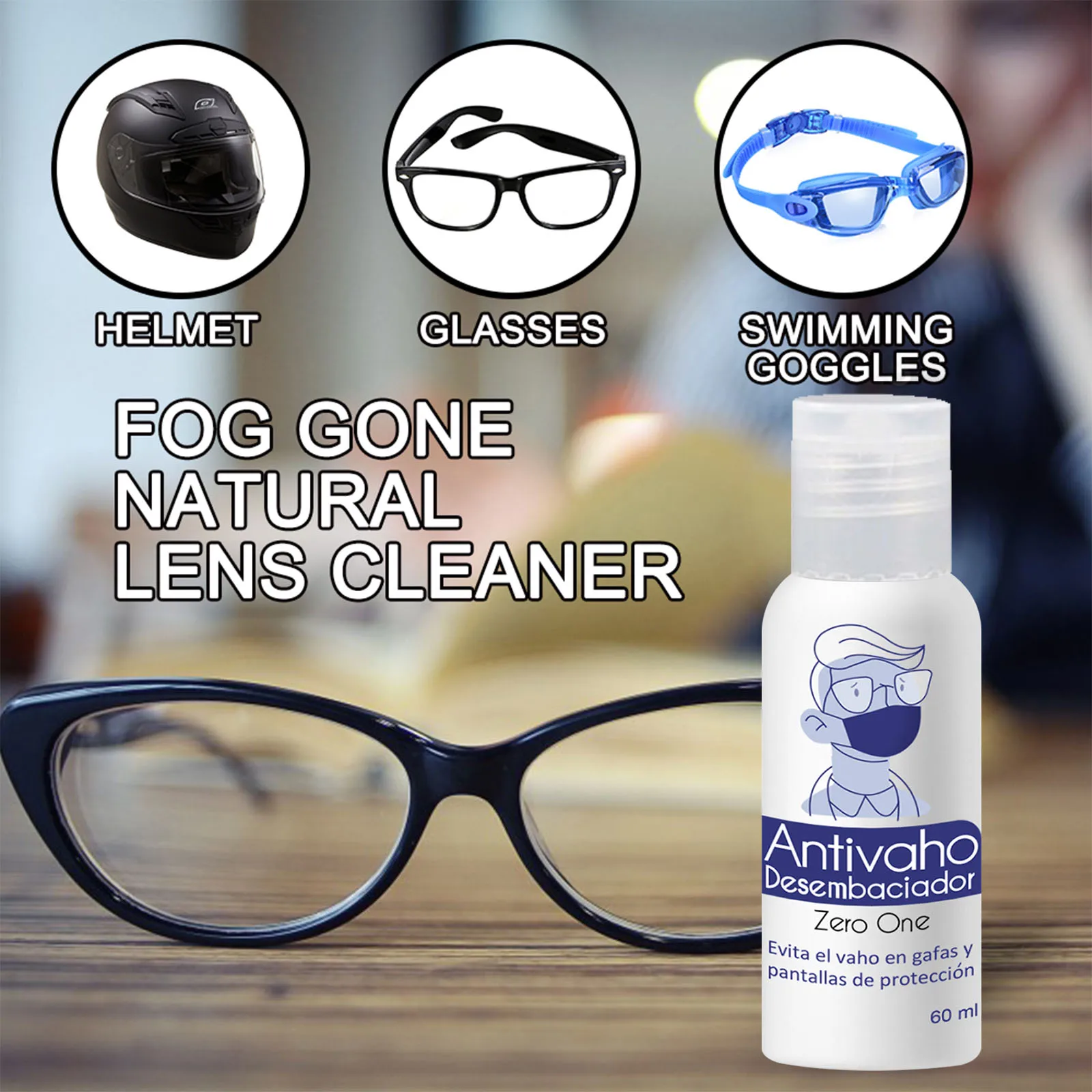 

Anti Fog Mirror Spray for Swim Goggles Car Rearview Mirror 60ML