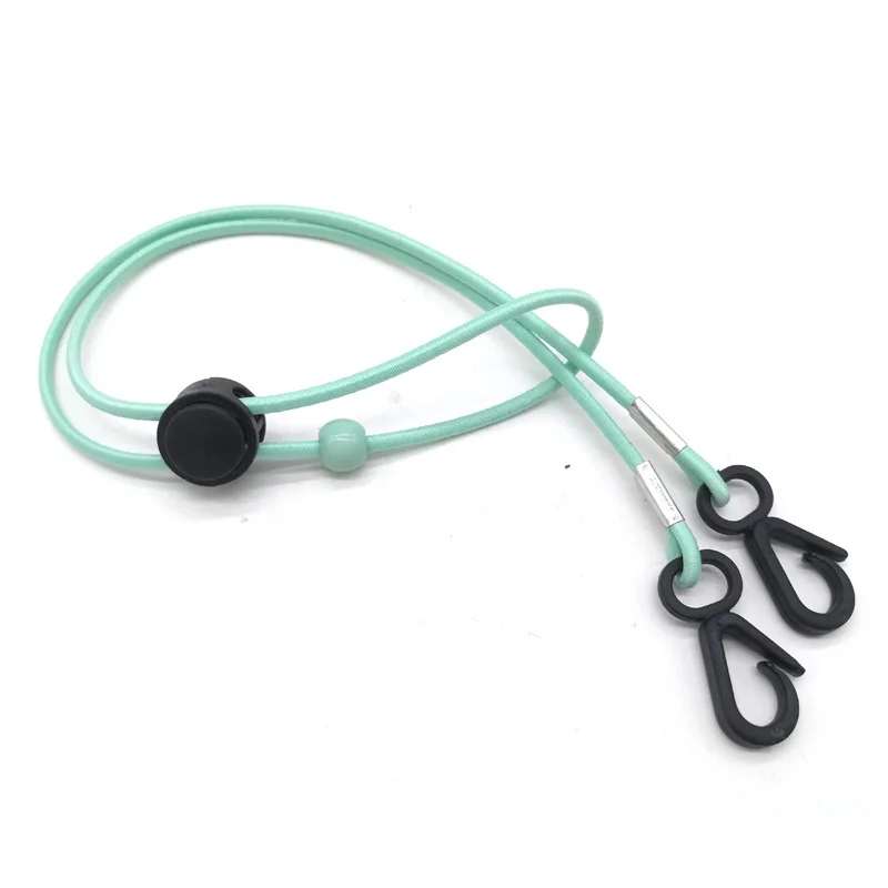 

20PCS For Face Mask Elastic Band Cord Rope With Adjustable Buckle Stretchy Mask Earloop Lanyard Earmuff Rope DIY Making Supplies