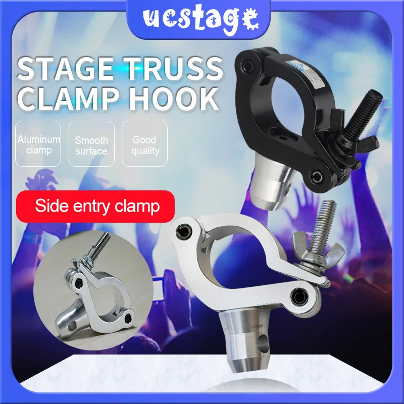 

10PCS Side Entry Clamp Medium Duty Clamp With Reversed Elbow Half Coupler For 48-51mm F34 Truss High Quality Stage Accessories