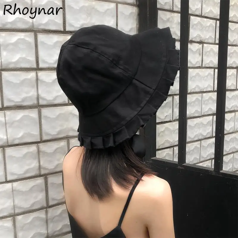 Панама женская однотонная модная простая повседневная универсальная уличная