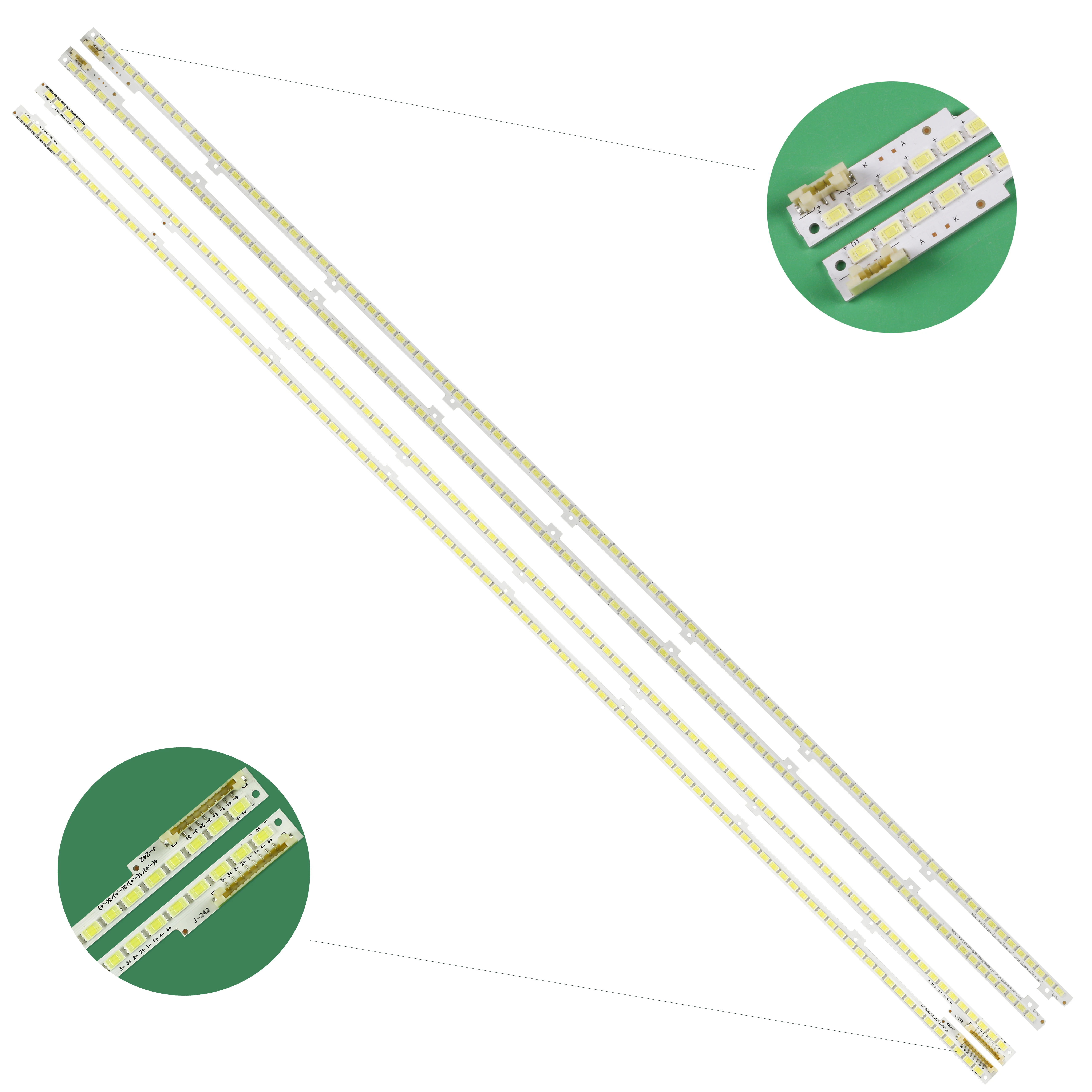 Светодиодная лента для подсветки 680 мм, 100 светодиодов для Samsung 55 'TV 2011SVS55 _ FHD _ 5K6K, правая/левая, UA55D6600, UA55D6000, UN55D6050