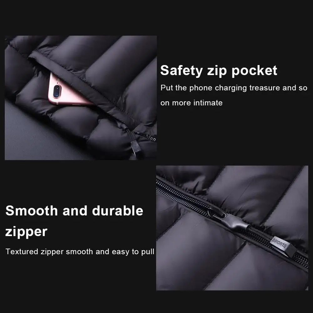 Мужские и женские куртки с подогревом уличный жилет пальто куртка длинными