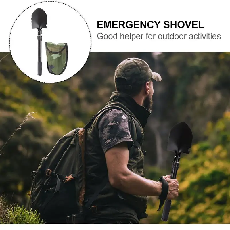 

Folding Shovel Survival Multitool Entrenching Tool Portable Collapsible Spade Multifunction Shovel Foldable Shovel With Compass