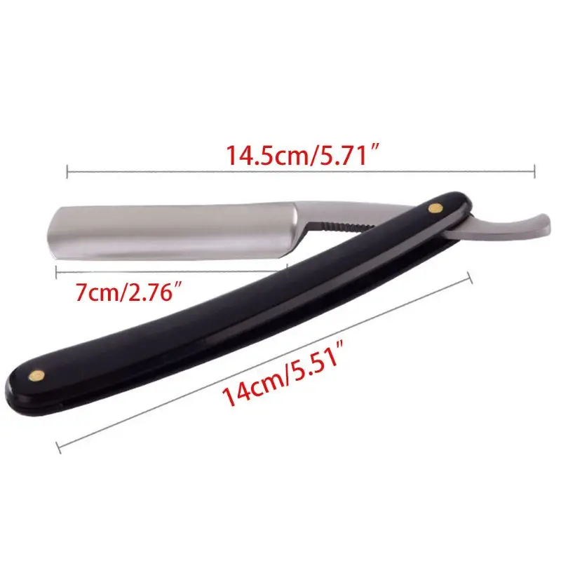 

Professional Vintage Men Manual Shaving Razor Straight Thin Edge Steel Sharp Folding Knife Plastic Handle Barber Beard Shaver Cu