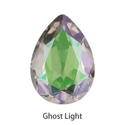 Яркие Heliotrope Tear Drop K9 стеклянные стразы объемные стразы клей на одежду ремесла Ювелирные изделия Аксессуары - Цвет: Ghost Light