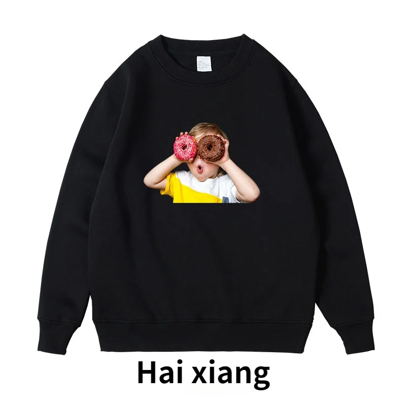 

Doughnut Cute Cartoon Men's hoodies Pullover Sweatshirts Hoodies 2021 Mens Hip Hop Casual Streetwear Fashion Hoodie Outwear Tops