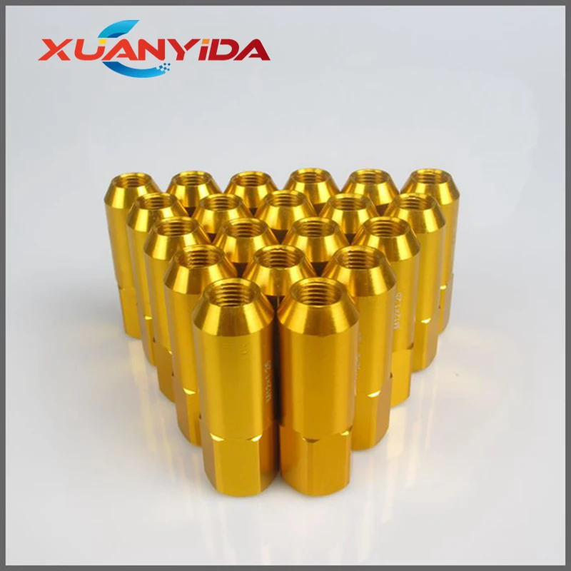 Гайки колесные M12X1.25 Колесные гайки 1,25 Blox Racing кованые 6061C алюминиевые колесные гайки L: 60 мм 20 шт Колесные гайки гоночные