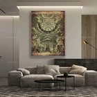 Плакат Aurum для химической подготовки, оккультная печать алхимии, герметичный декор, древняя Художественная печать, украшение Magick