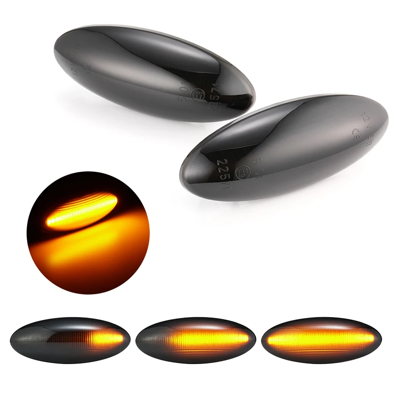 2 шт. светодиодный динамический боковые габаритные указатели поворота