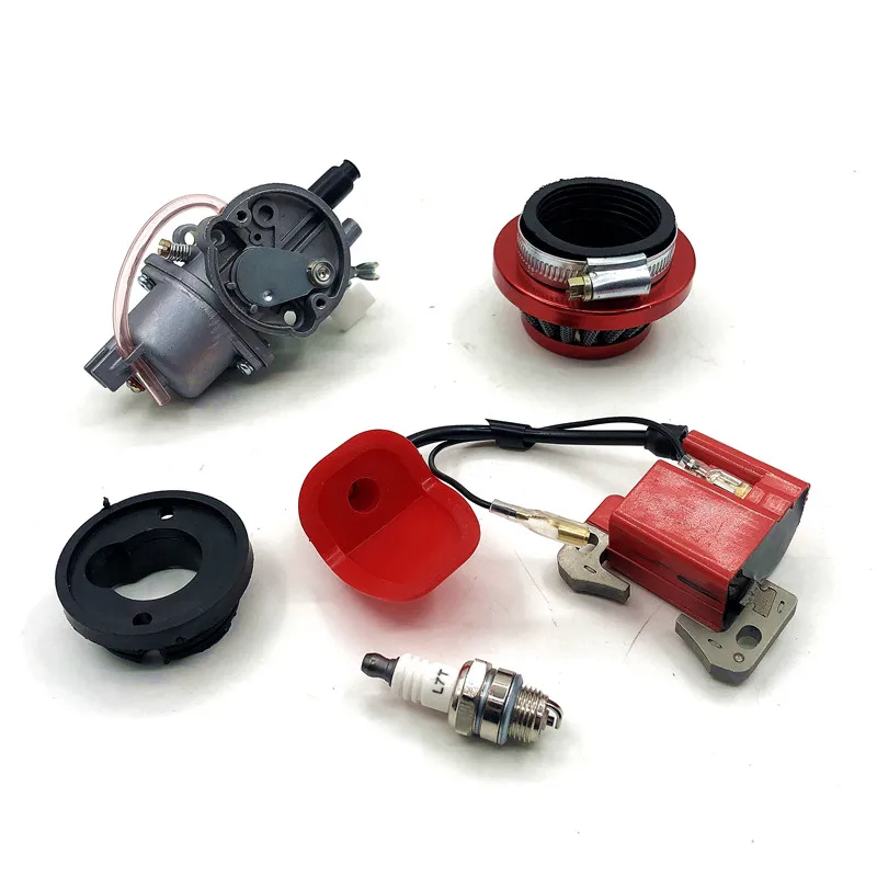 Карманный велосипед 47cc 49cc двигатель carb Карбюратор с воздушным фильтром Pod 2 тактный для мини квадроцикла ATV Dirt Bike MiniMoto Go Kart Buggy