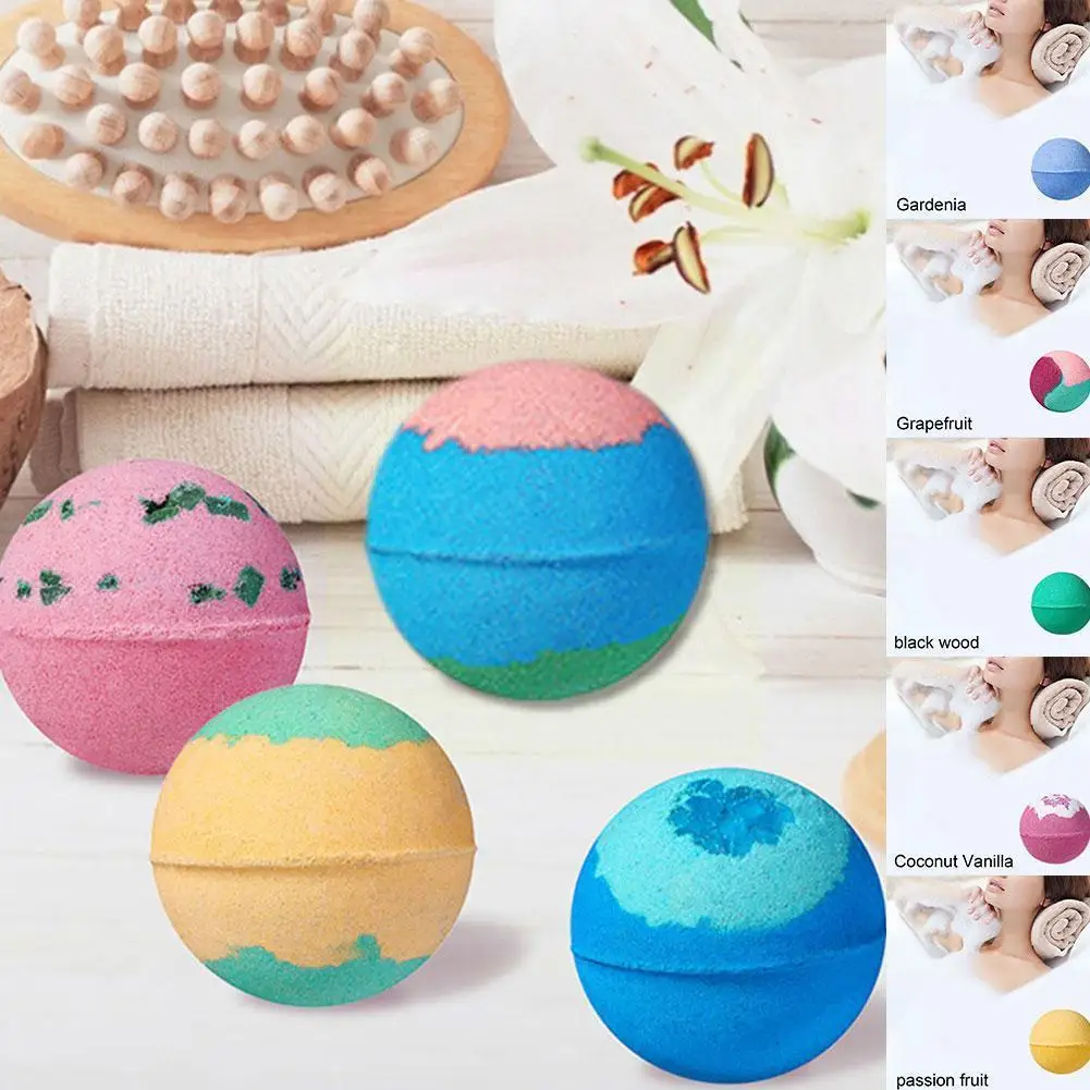 

Colorful Bath Salt Ball Bubble Bath Ball Spa Bomb Stress Fragrances Ball Relief Moisturizing Aromatherapy Oil Plant Essenti U6B2