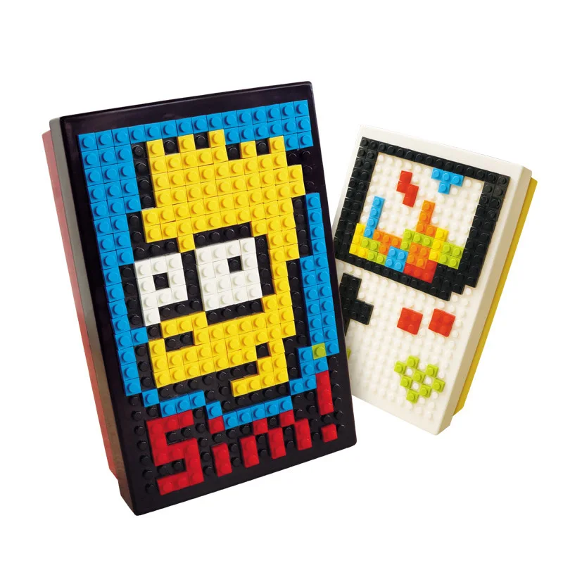 Строительные блоки DIY шаблон коробка частиц фигуры замка образовательные