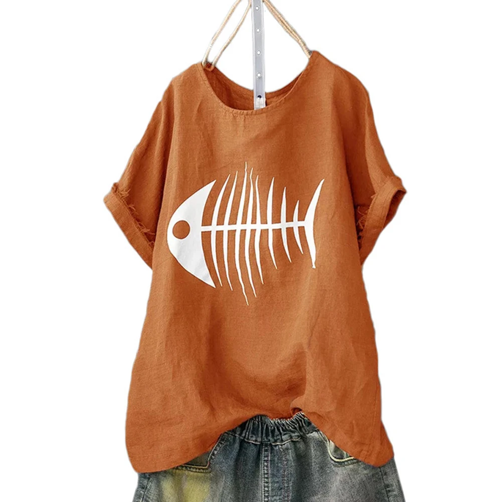 Женская футболка для путешествий топ размера плюс Повседневный пуловер с