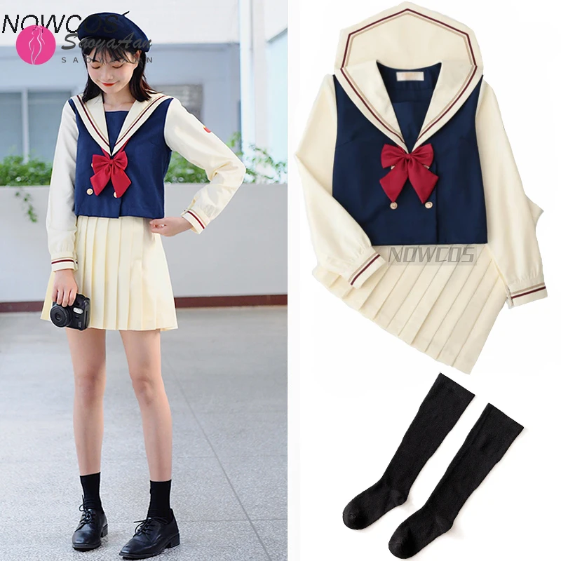 

2020 High Waist Pleated Skirts Kawaii Harajuku Skirts Women Girls Lolita A-line Sailor Skirt Large Size Preppy School uniform